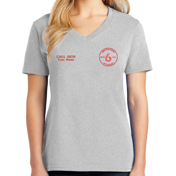 SMCC Printed Logo - Women's V Neck Tee Thumbnail